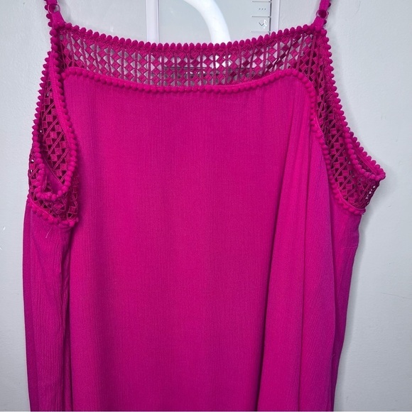 Addition Elle Pink Spaghetti Strap Crepe Dress Size 22 - Picture 6 of 9